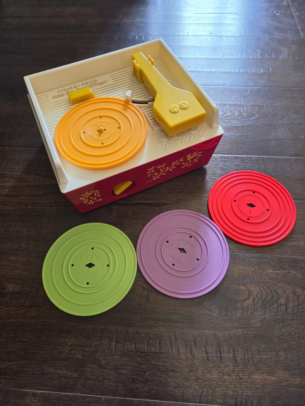 Vintage 1971 Fisher-Price Music Box Record Player #995 – Complete with 3 Records - Picture 2 of 7